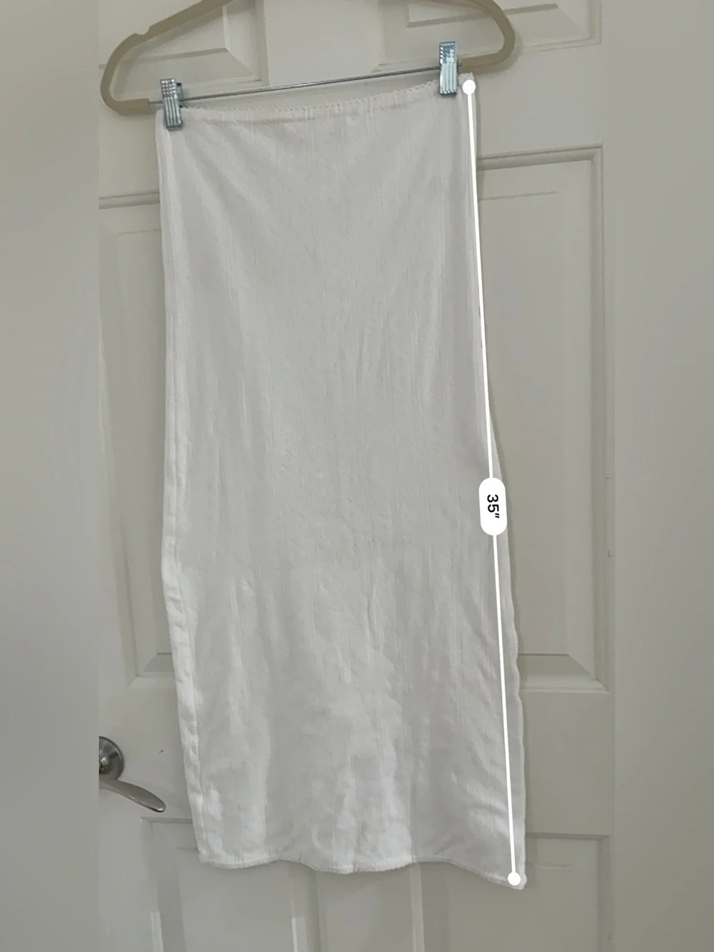 MY MUM MADE IT WHITE POINTELLE COTTON MAXI SKIRT M/L - Picture 8 of 13